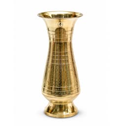 Brassify Brass Flower Vase for Home Décor | Traditional Brass Decorative Planter & Flower Pot | Elegant Table Centrepiece