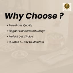 Brassify Pure Brass Dinner Set | Traditional Brass Thali Set with Bowls, Glass & Spoon for Home & Festive Dining