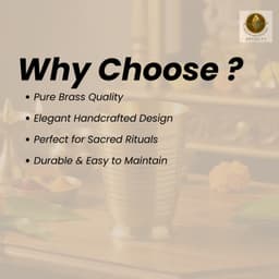 BRASSIFY Premium Brass Drinking Glass | Handcrafted Golden Finish Metal Tumbler for Water & Beverages