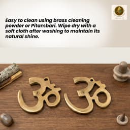 Brass Om Wall Hanging Decorative | Sacred Aum Symbol for Home, Temple & Pooja Room | Brassify