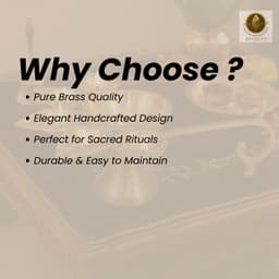 Brassify Premium Brass Panchmukhi Diya | Traditional Multi-Wick Brass Oil Lamp with Decorative Handle for Puja, Mandir & Home Décor