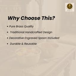 BRASSIFYL Premium Brass Bowls Set of 2 – Handcrafted Decorative & Serving Bowls