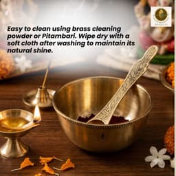 BRASSIFYL Premium Brass Pooja Set | Handcrafted Brass Diya, Incense Holder, Kalash & Puja Accessories | Traditional Indian Home Temple Décor