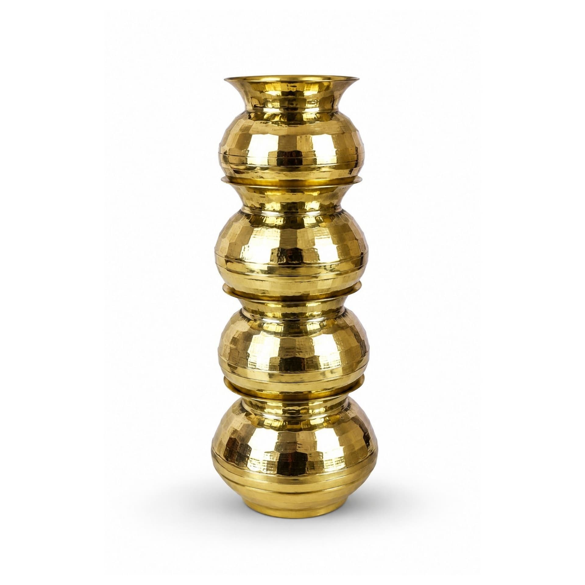 BRASSIFYL Multi-Tier Brass Mandir Kalash | Handcrafted Brass Kalash for Puja, Temple & Festive Décor