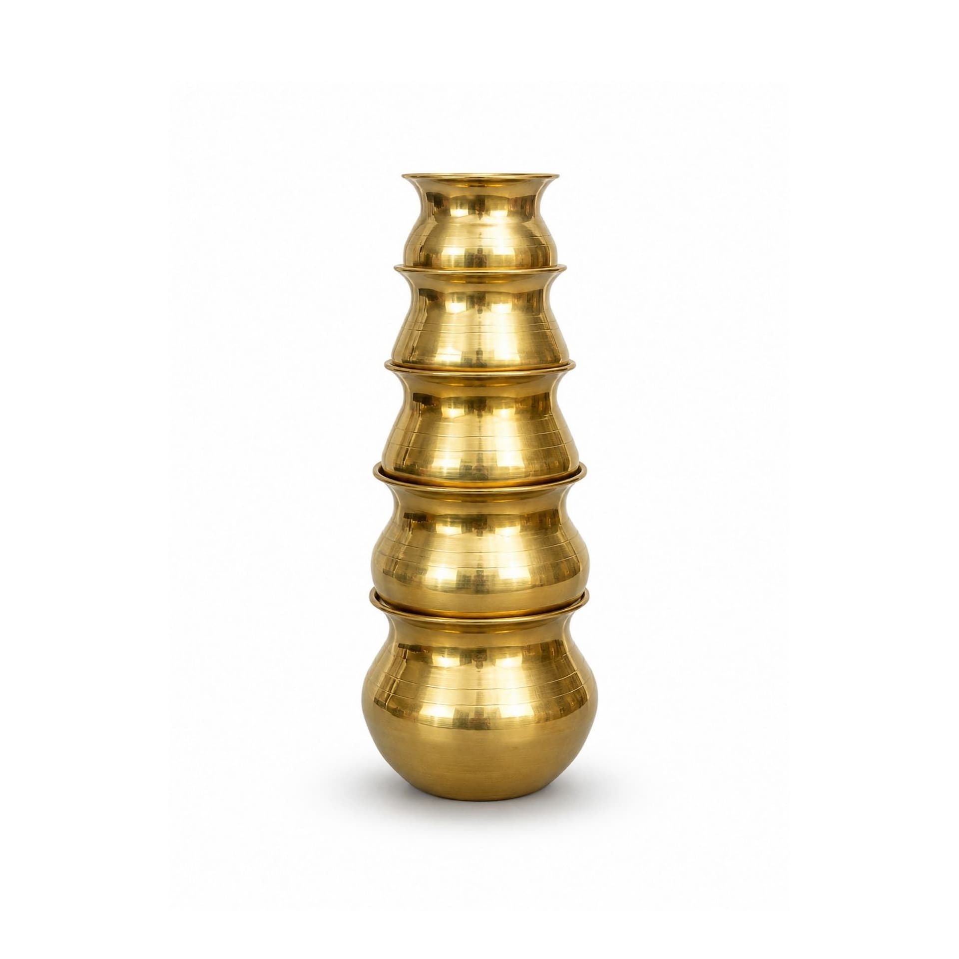 BRASSIFYL Handcrafted Brass Mandir Kalash | Traditional Brass Kalash for Pooja, Temple & Festive Décor