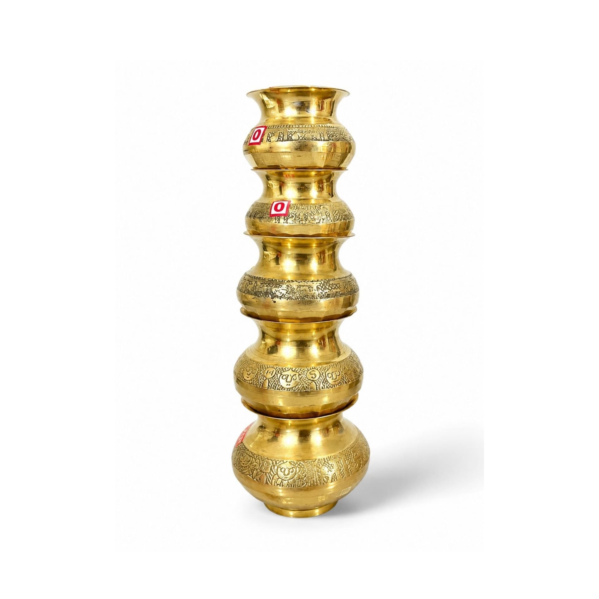 BRASSIFYL Handcrafted Brass Decorative Kalash Set – Traditional Pooja & Home Déco