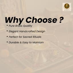 BRASSIFYL Handcrafted Brass Diya Stand Set – Traditional Leaf Design Pooja Oil Lamp for Home Décor