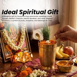 BRASSIFYL Handcrafted Brass Drinking Glass & Water Bowl Set | Traditional Engraved Brass Glass for Home, Pooja & Gifting