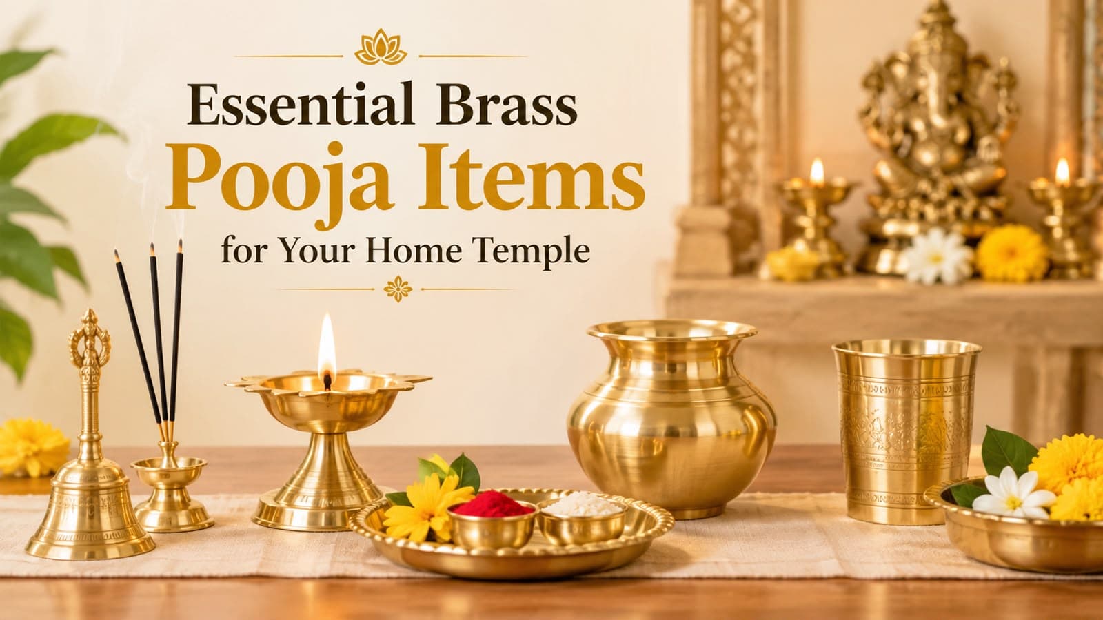 Essential Brass Pooja Items for Your Home Temple