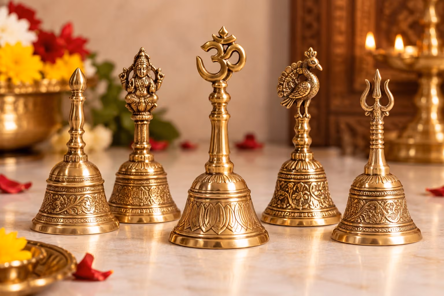 Brassify Traditional Bronze Pooja Bell