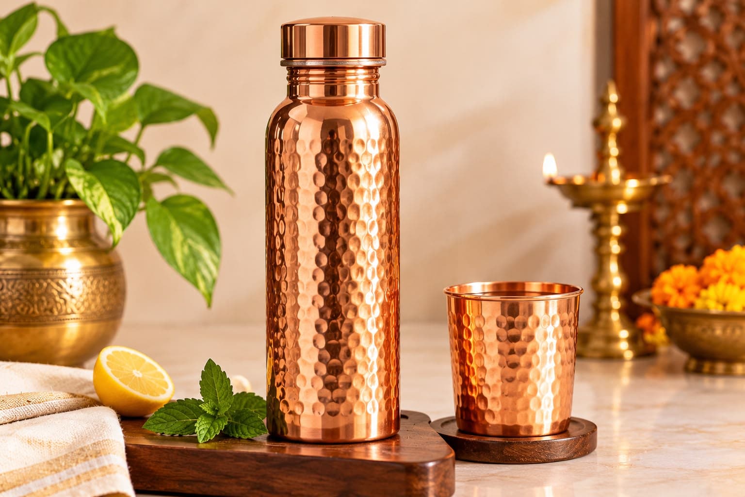 Brassify Copper Water Bottle