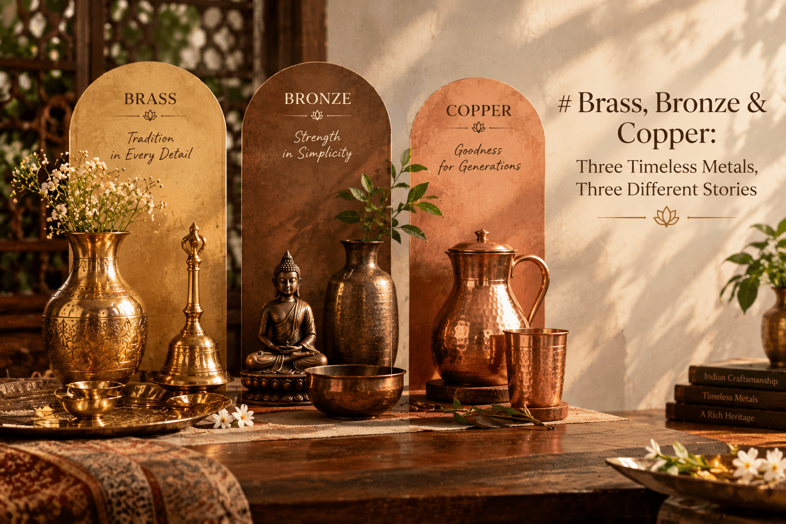 Brass, Bronze & Copper: Three Timeless Metals, Three Different Stories